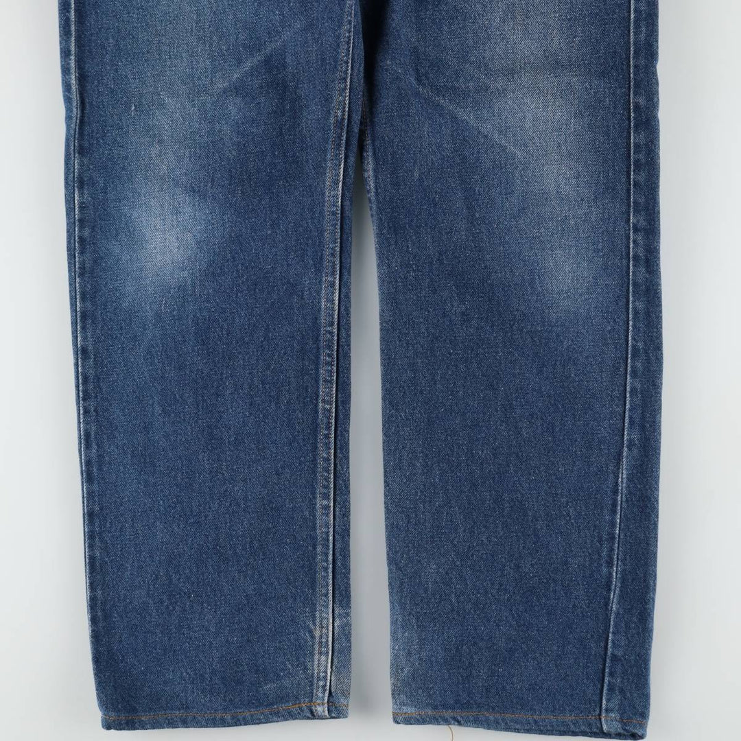 00'S Levi's 505 REGULAR FIT STRAIGHT LEG tapered denim pants for men, size w34 cotton blue type Vintage Second Hand