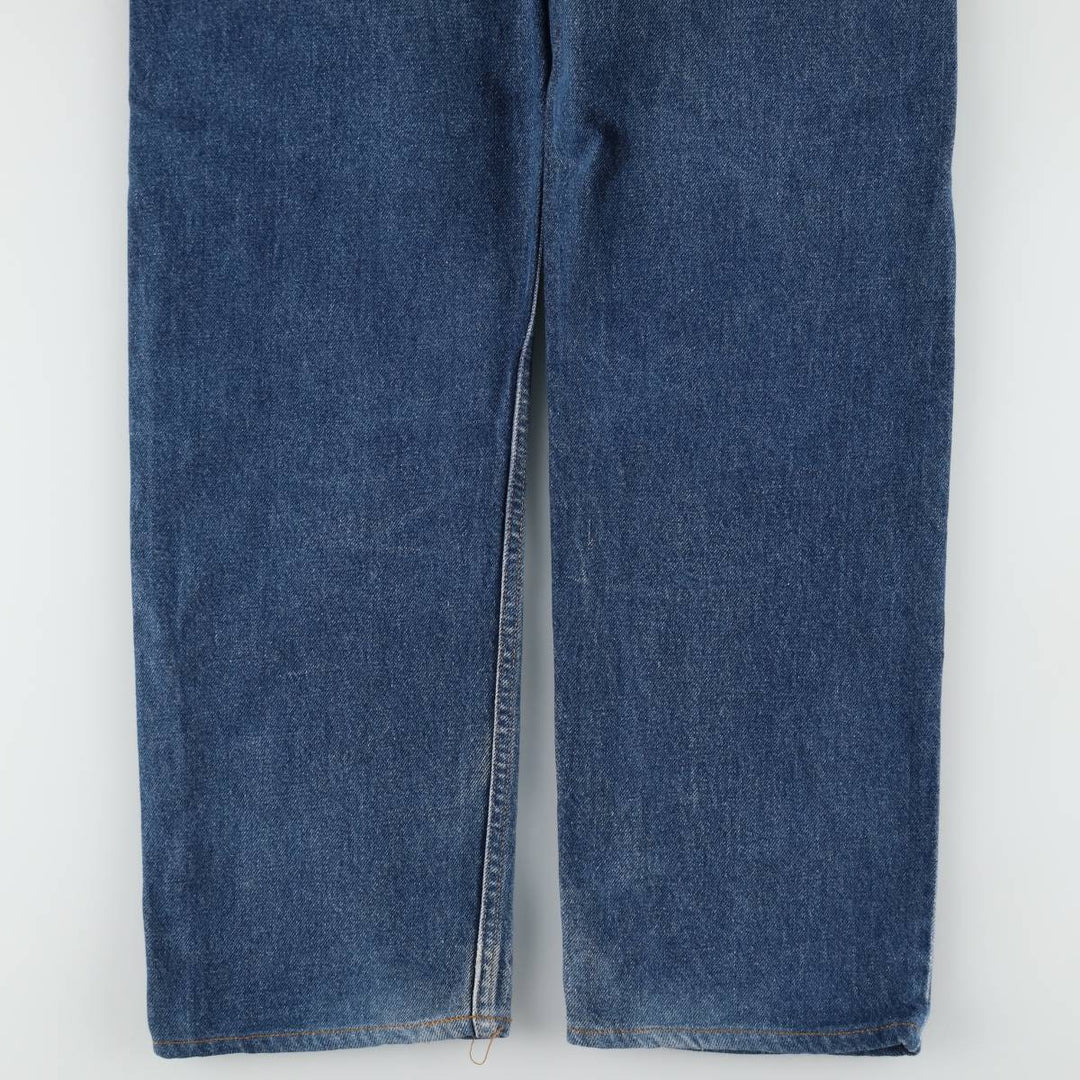 00'S Levi's 505 REGULAR FIT STRAIGHT LEG tapered denim pants for men, size w34 cotton blue type Vintage Second Hand