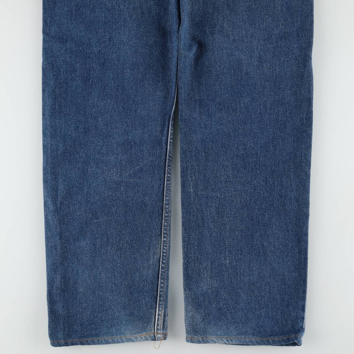 00'S Levi's 505 REGULAR FIT STRAIGHT LEG tapered denim pants for men, size w34 cotton blue type Vintage Second Hand