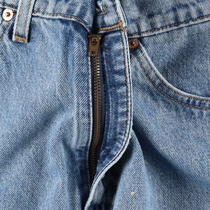 90'S Levi's 505 Regular Fit Straight Leg Orange Tab Painted Tapered Denim Pants, Men's W30 (approx.) cotton blue type Vintage Second Hand