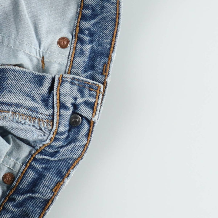 90'S Levi's 505 Regular Fit Straight Leg Orange Tab Painted Tapered Denim Pants, Men's W30 (approx.) cotton blue type Vintage Second Hand