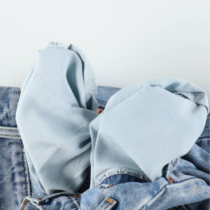 90'S Levi's 505 Regular Fit Straight Leg Orange Tab Painted Tapered Denim Pants, Men's W30 (approx.) cotton blue type Vintage Second Hand