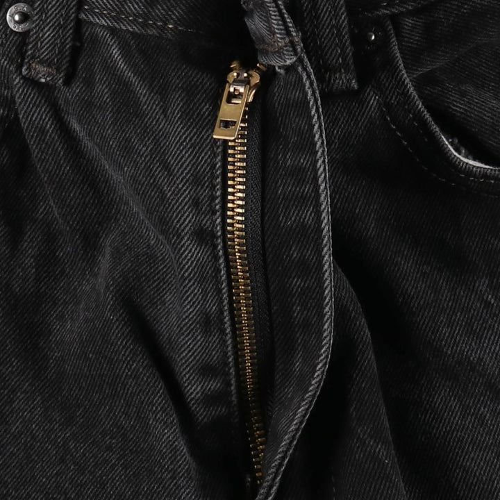 Levi's 505-0218 Black Denim Tapered Jeans, Men's Size W34 (approx.) cotton black type Vintage Second Hand