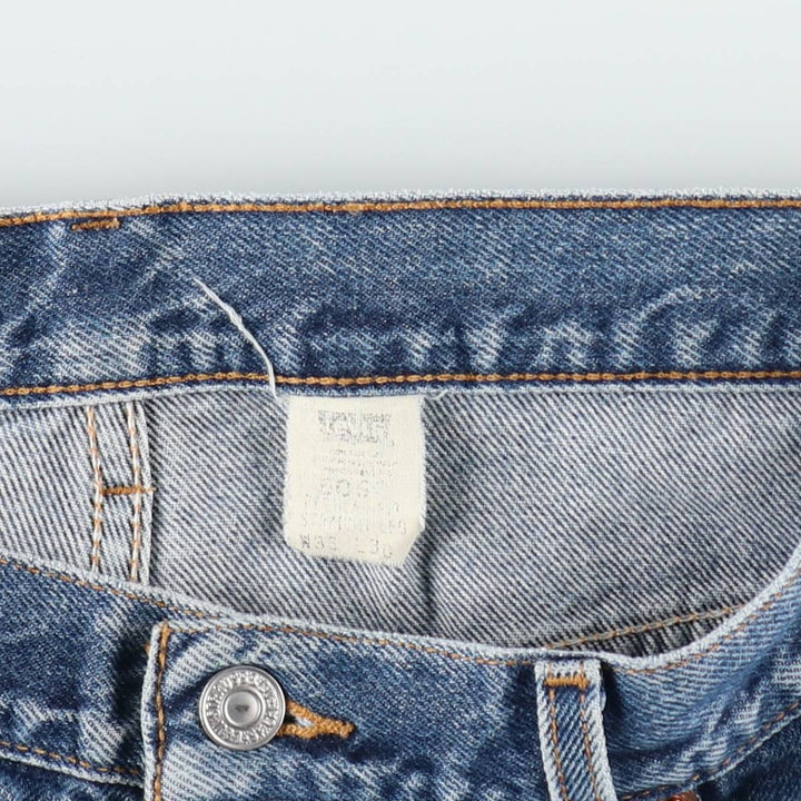 Levi's 505 tapered denim pants for men, size w36 unclear blue type Vintage Second Hand