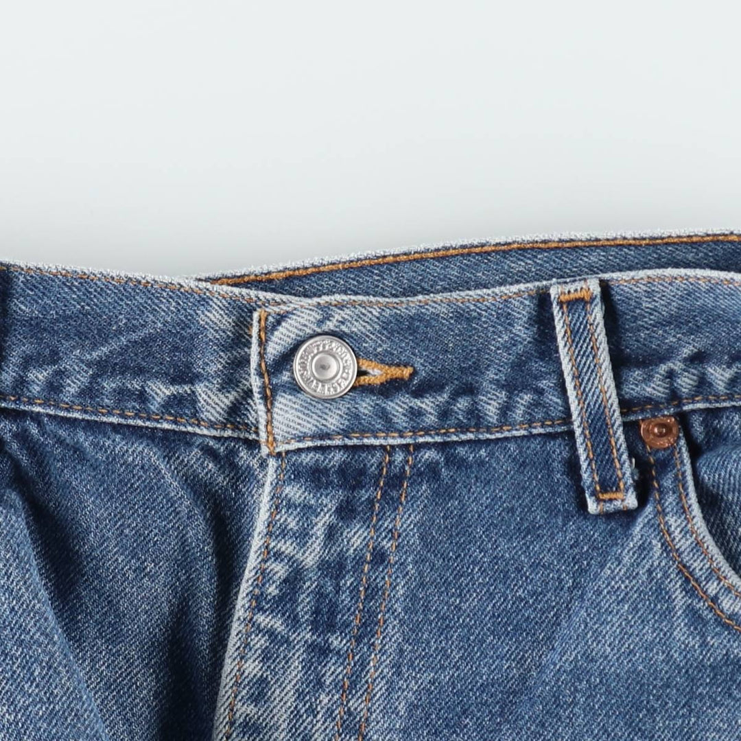 Levi's 505 tapered denim pants for men, size w36 unclear blue type Vintage Second Hand