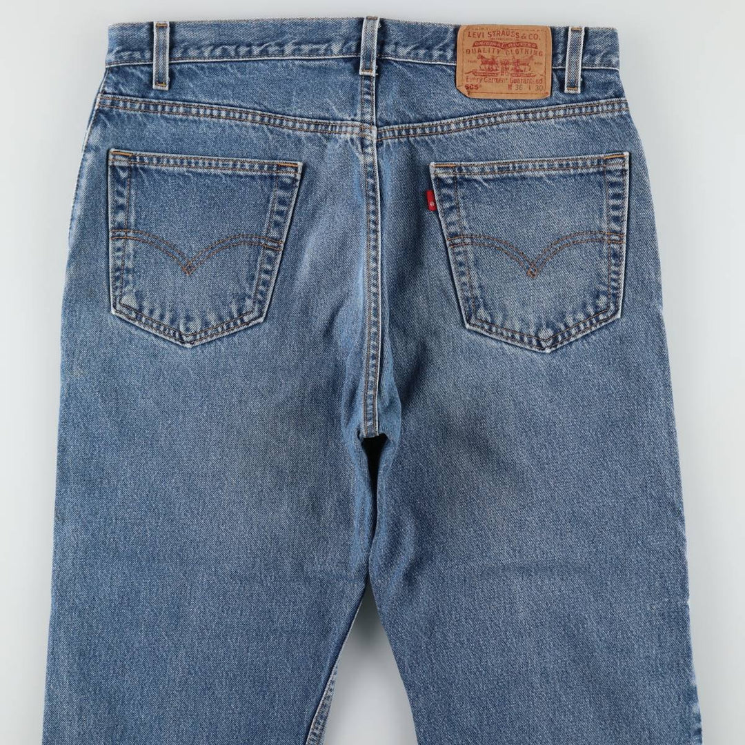 Levi's 505 tapered denim pants for men, size w36 unclear blue type Vintage Second Hand