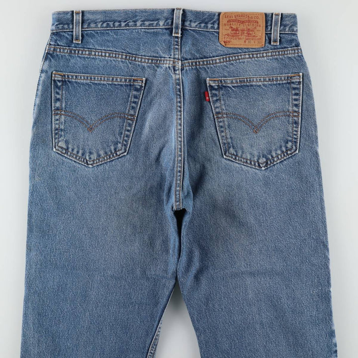 Levi's 505 tapered denim pants for men, size w36 unclear blue type Vintage Second Hand