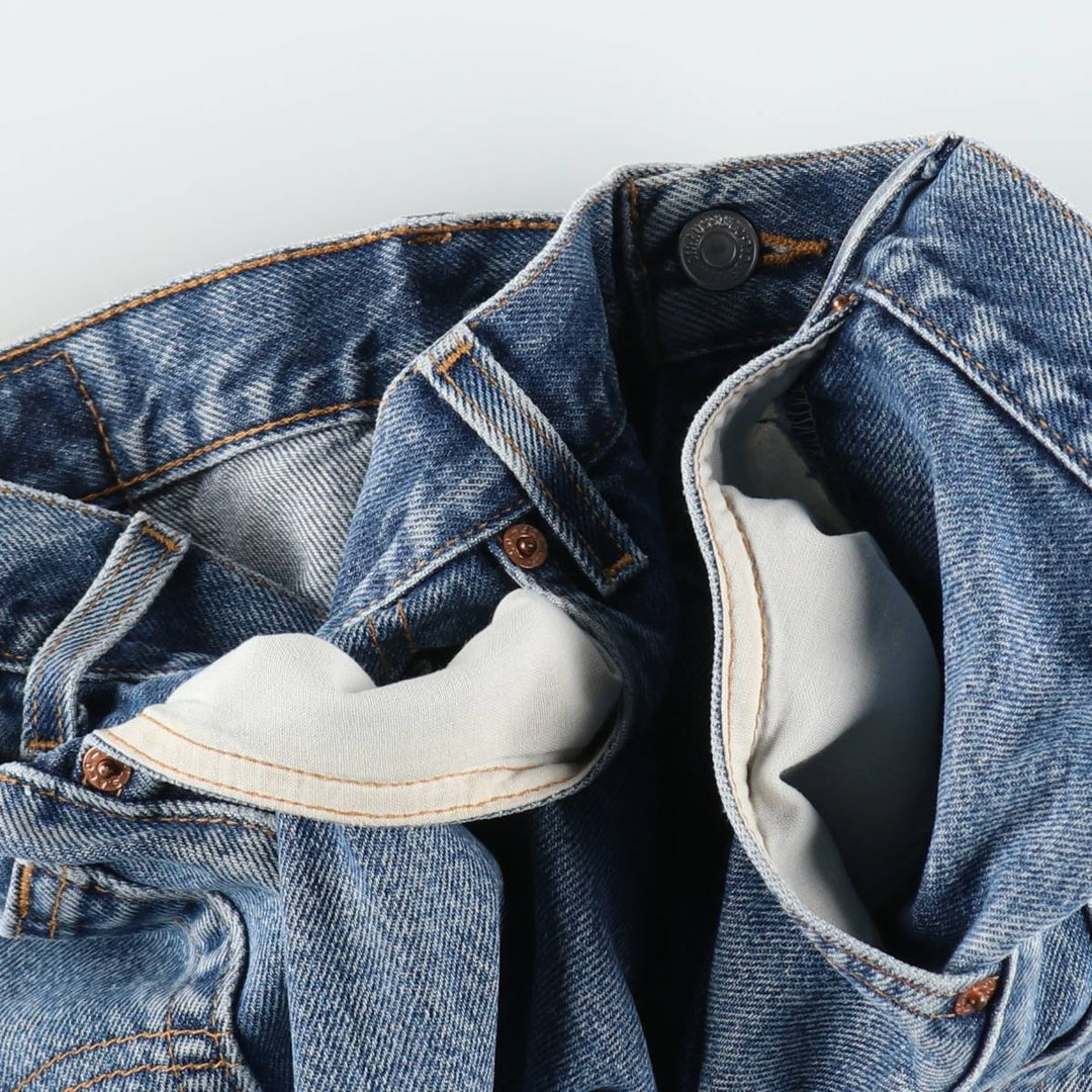 Levi's 505 tapered denim pants for men, size w36 unclear blue type Vintage Second Hand