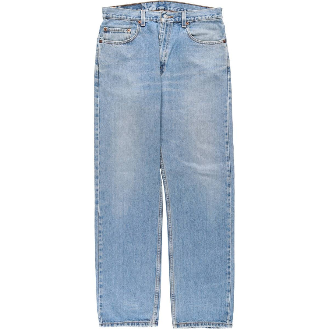 90'S Levi's 505 REGULAR FIT STRAIGHT LEG tapered denim pants for men, size W34, vintage cotton blue type Vintage Second Hand
