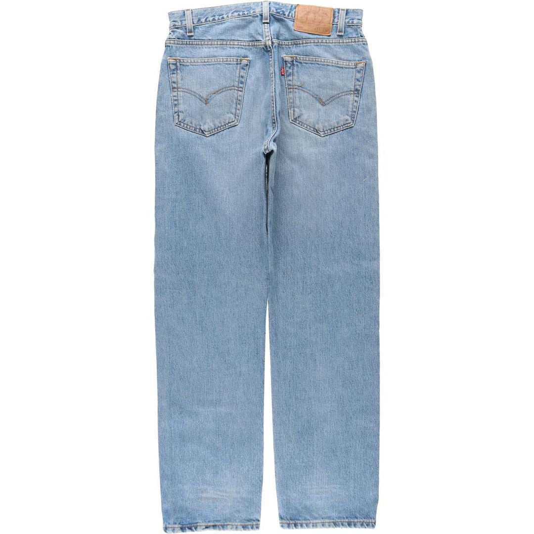 90'S Levi's 505 REGULAR FIT STRAIGHT LEG tapered denim pants for men, size W34, vintage cotton blue type Vintage Second Hand