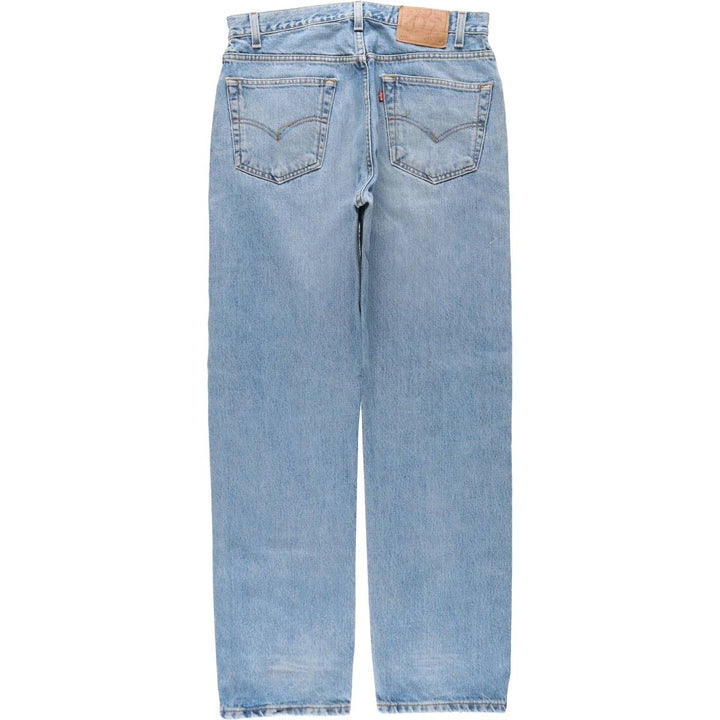 90'S Levi's 505 REGULAR FIT STRAIGHT LEG tapered denim pants for men, size W34, vintage cotton blue type Vintage Second Hand