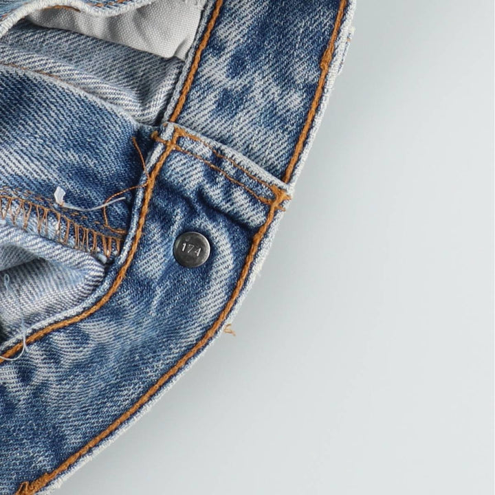 90'S Levi's 505 REGULAR FIT STRAIGHT LEG tapered denim pants for men, size W34, vintage cotton blue type Vintage Second Hand
