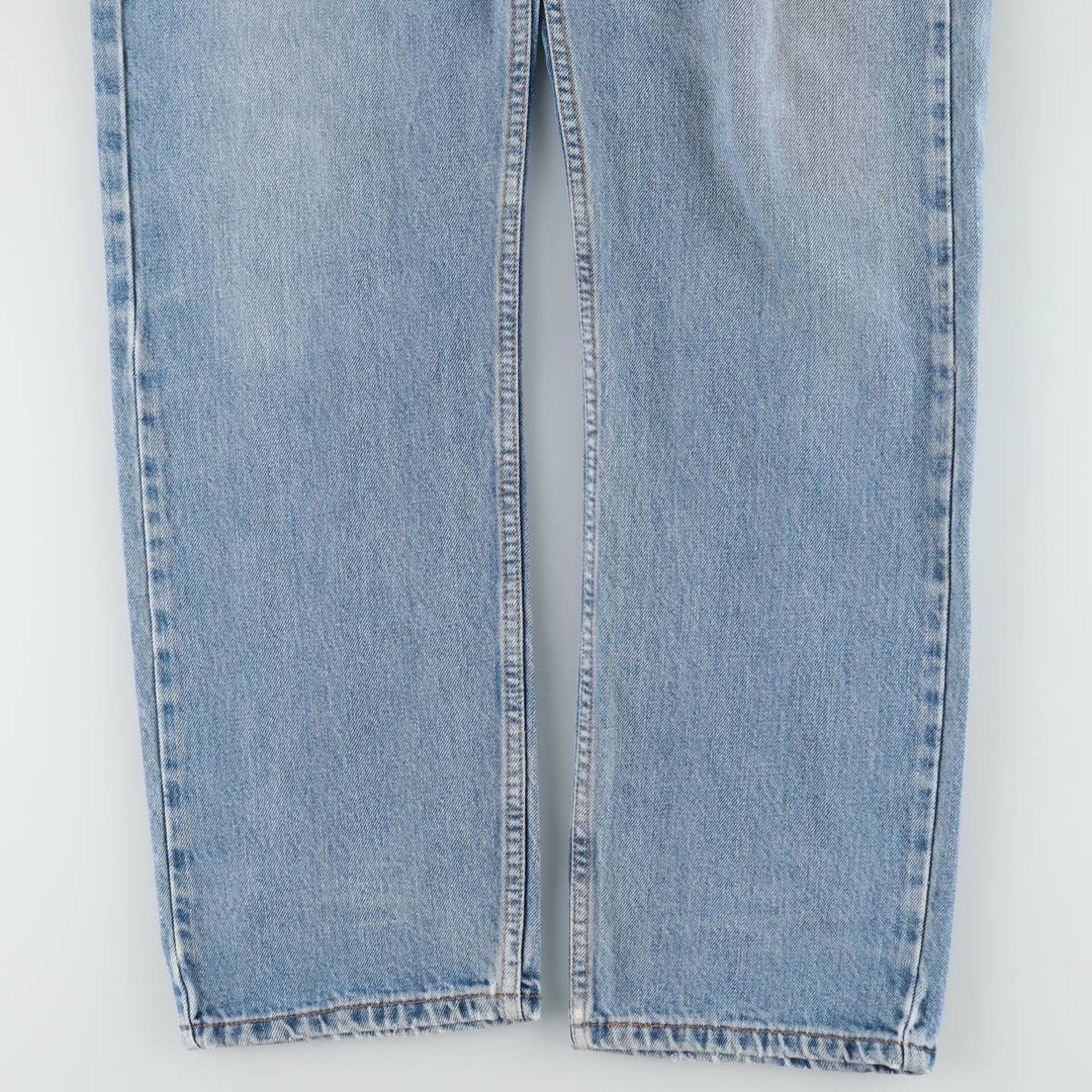 90'S Levi's 505 REGULAR FIT STRAIGHT LEG tapered denim pants for men, size W34, vintage cotton blue type Vintage Second Hand