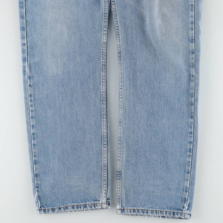 90'S Levi's 505 REGULAR FIT STRAIGHT LEG tapered denim pants for men, size W34, vintage cotton blue type Vintage Second Hand