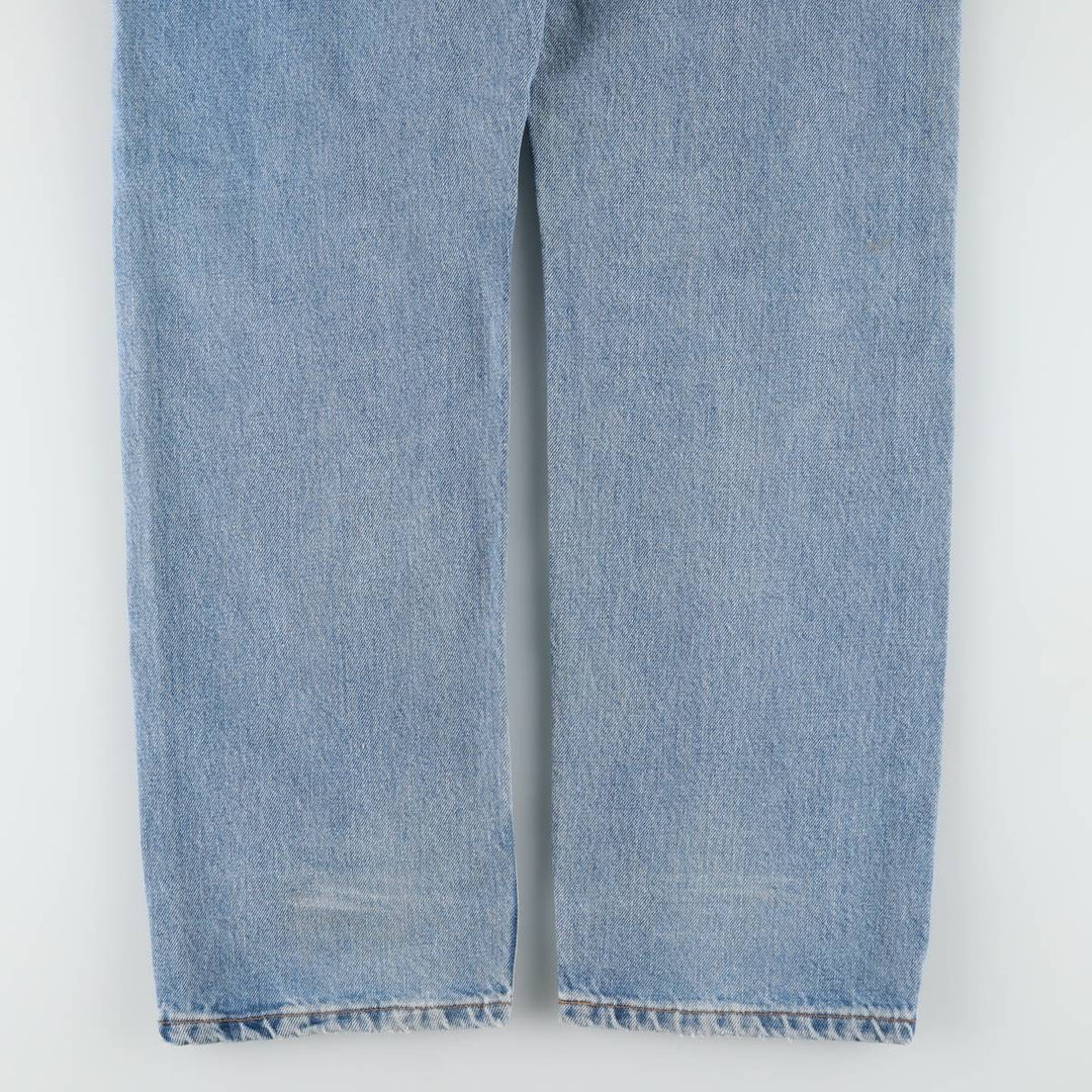 90'S Levi's 505 REGULAR FIT STRAIGHT LEG tapered denim pants for men, size W34, vintage cotton blue type Vintage Second Hand