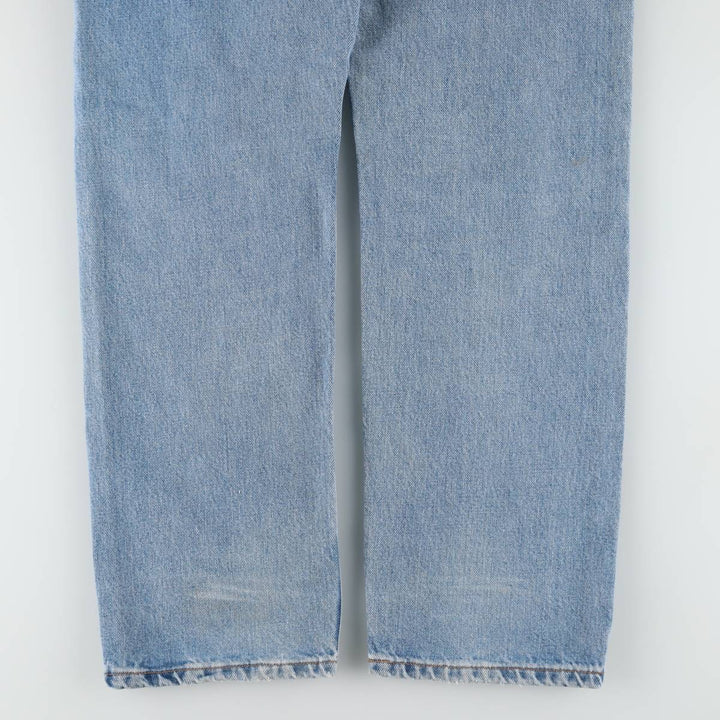 90'S Levi's 505 REGULAR FIT STRAIGHT LEG tapered denim pants for men, size W34, vintage cotton blue type Vintage Second Hand