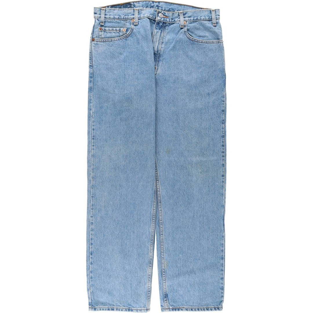 90'S Levi's 505 REGULAR FIT STRAIGHT LEG tapered denim pants for men, size w36, vintage cotton blue type Vintage Second Hand