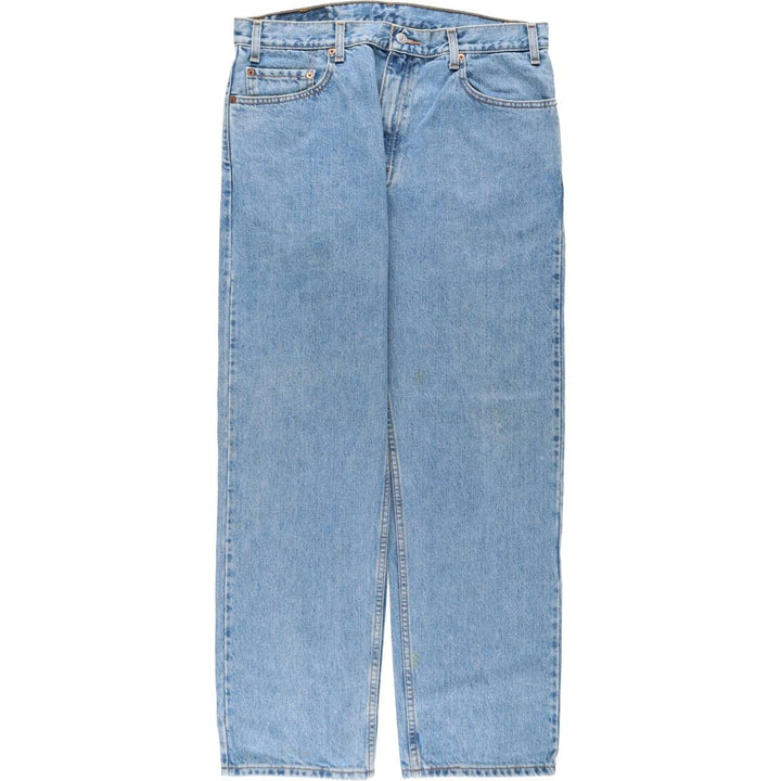 90'S Levi's 505 REGULAR FIT STRAIGHT LEG tapered denim pants for men, size w36, vintage cotton blue type Vintage Second Hand
