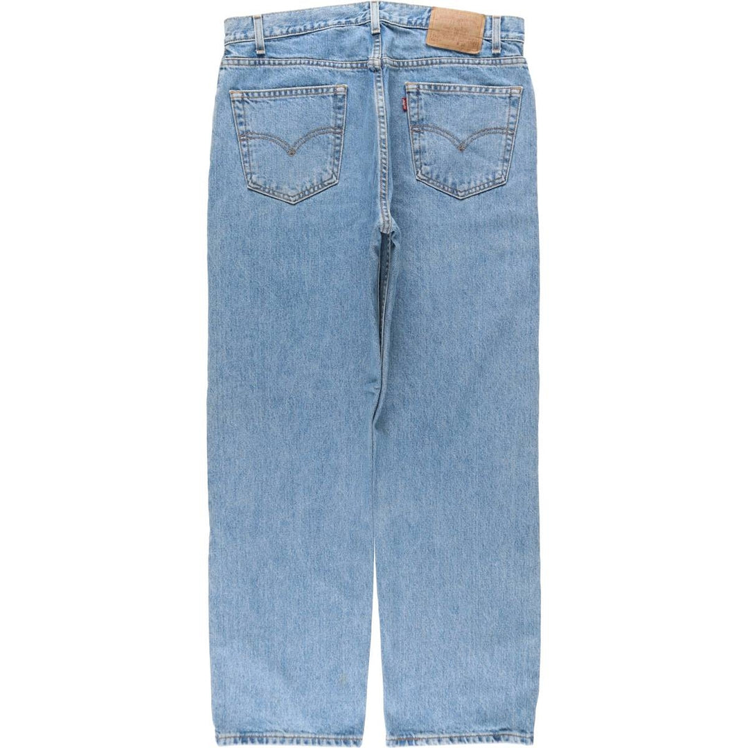 90'S Levi's 505 REGULAR FIT STRAIGHT LEG tapered denim pants for men, size w36, vintage cotton blue type Vintage Second Hand