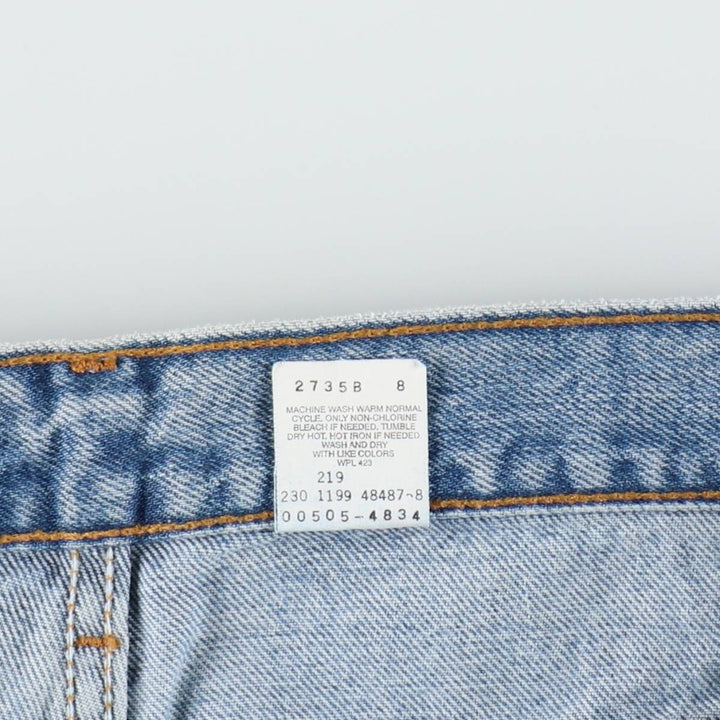 90'S Levi's 505 REGULAR FIT STRAIGHT LEG tapered denim pants for men, size w36, vintage cotton blue type Vintage Second Hand