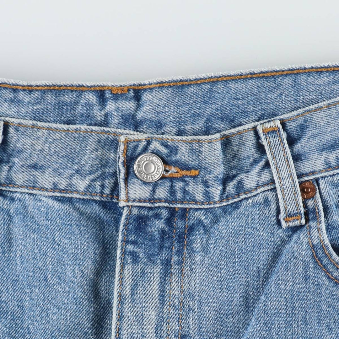 90'S Levi's 505 REGULAR FIT STRAIGHT LEG tapered denim pants for men, size w36, vintage cotton blue type Vintage Second Hand