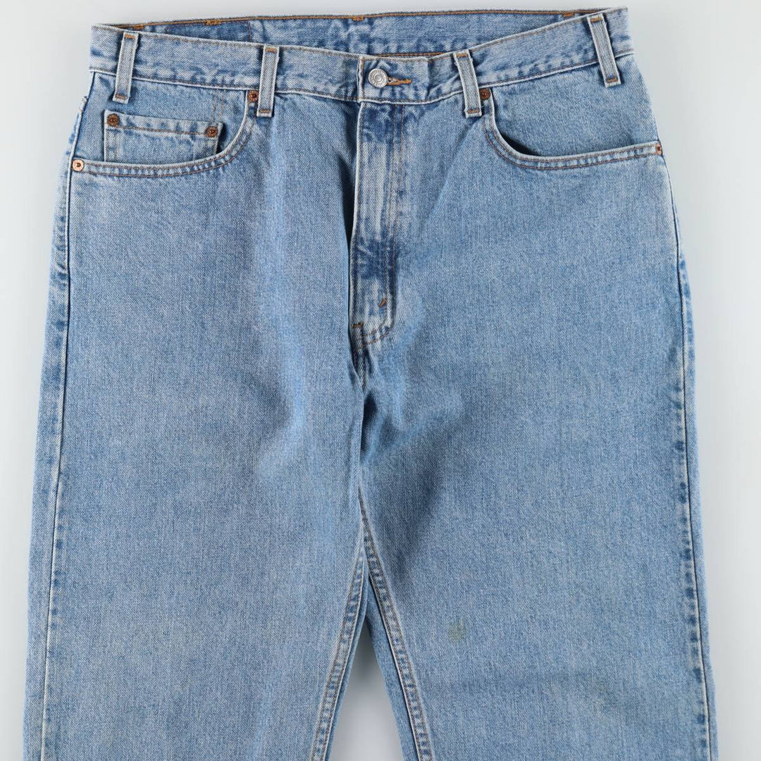 90'S Levi's 505 REGULAR FIT STRAIGHT LEG tapered denim pants for men, size w36, vintage cotton blue type Vintage Second Hand