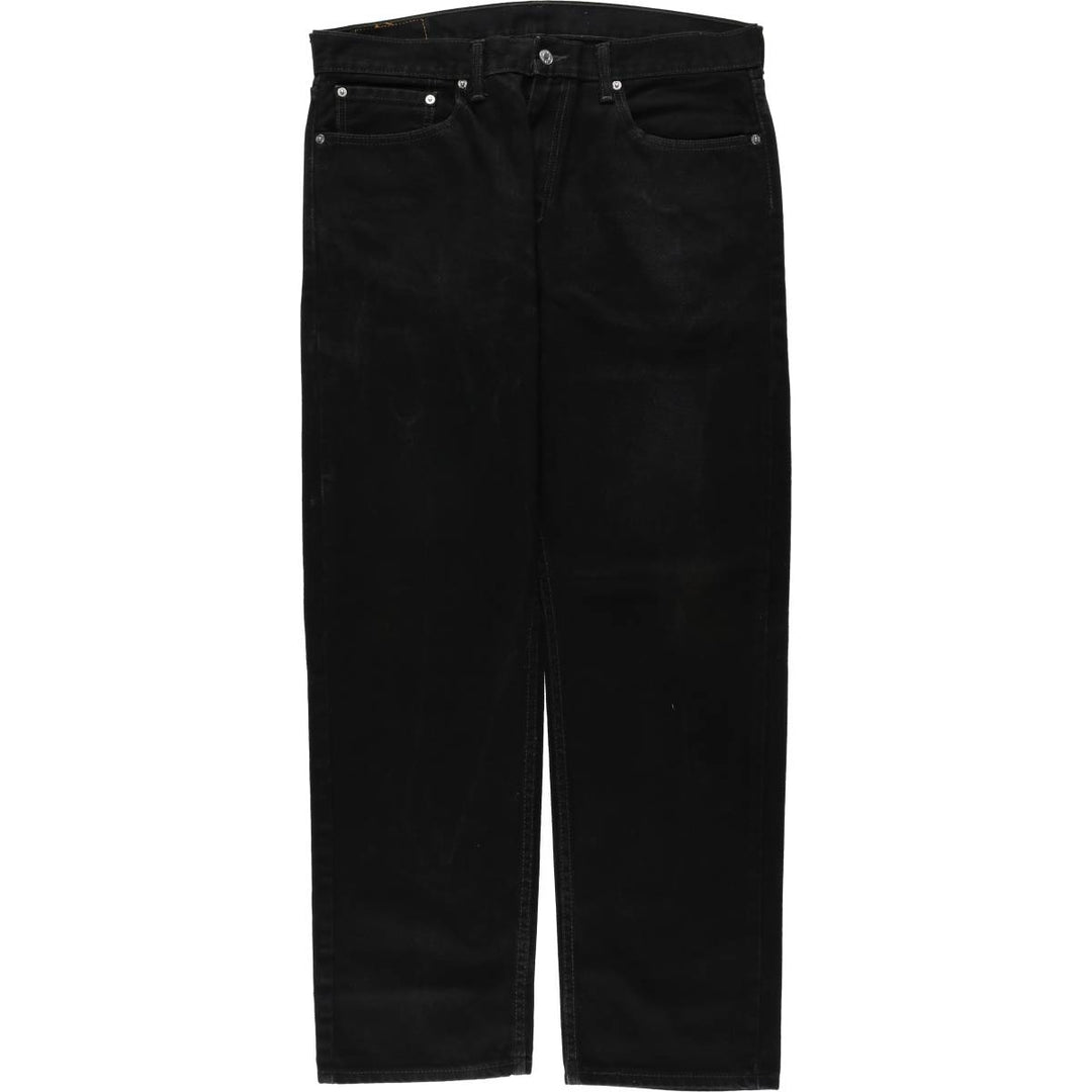 Levi's Black Denim Tapered Jeans, Men's Size W37 (approx.) cotton black type Vintage Second Hand