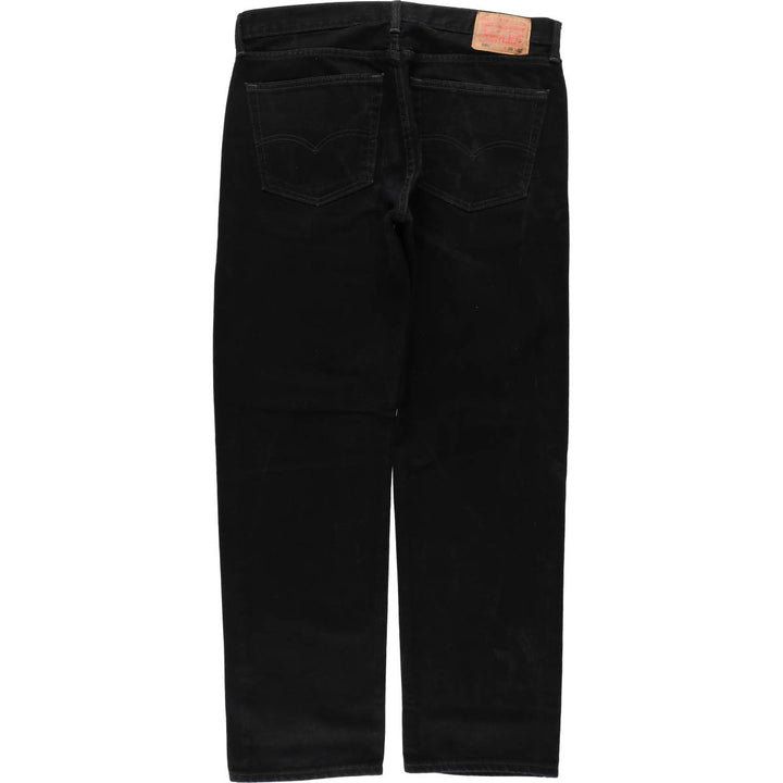 Levi's Black Denim Tapered Jeans, Men's Size W37 (approx.) cotton black type Vintage Second Hand