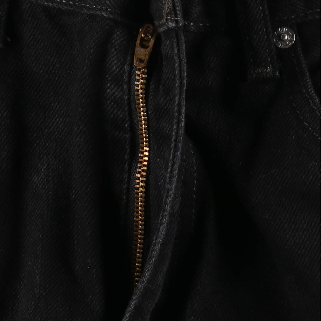 Levi's Black Denim Tapered Jeans, Men's Size W37 (approx.) cotton black type Vintage Second Hand