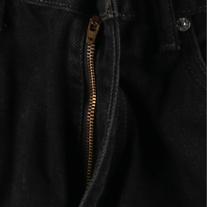 Levi's Black Denim Tapered Jeans, Men's Size W37 (approx.) cotton black type Vintage Second Hand