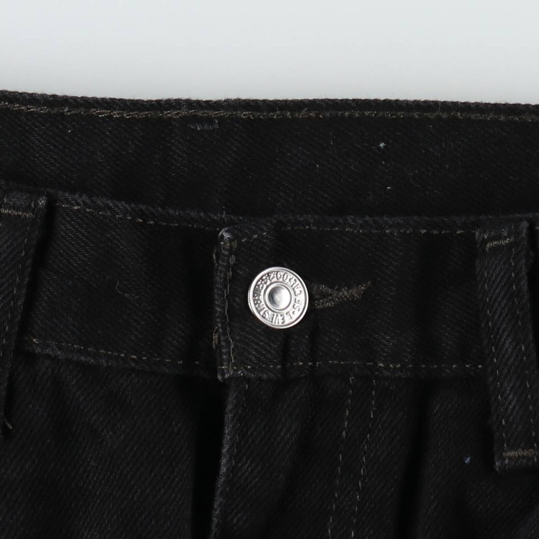 Levi's Black Denim Tapered Jeans, Men's Size W37 (approx.) cotton black type Vintage Second Hand