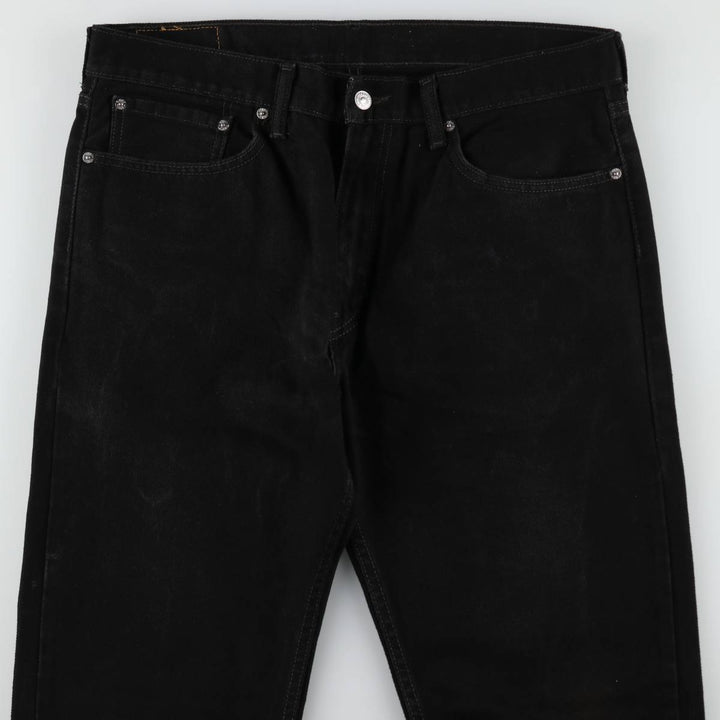 Levi's Black Denim Tapered Jeans, Men's Size W37 (approx.) cotton black type Vintage Second Hand