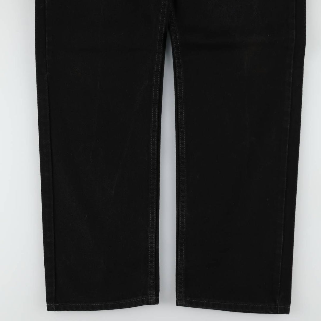 Levi's Black Denim Tapered Jeans, Men's Size W37 (approx.) cotton black type Vintage Second Hand