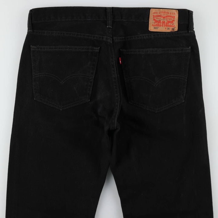 Levi's Black Denim Tapered Jeans, Men's Size W37 (approx.) cotton black type Vintage Second Hand