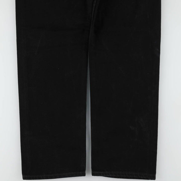 Levi's Black Denim Tapered Jeans, Men's Size W37 (approx.) cotton black type Vintage Second Hand