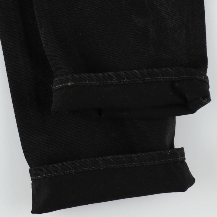 Levi's Black Denim Tapered Jeans, Men's Size W37 (approx.) cotton black type Vintage Second Hand