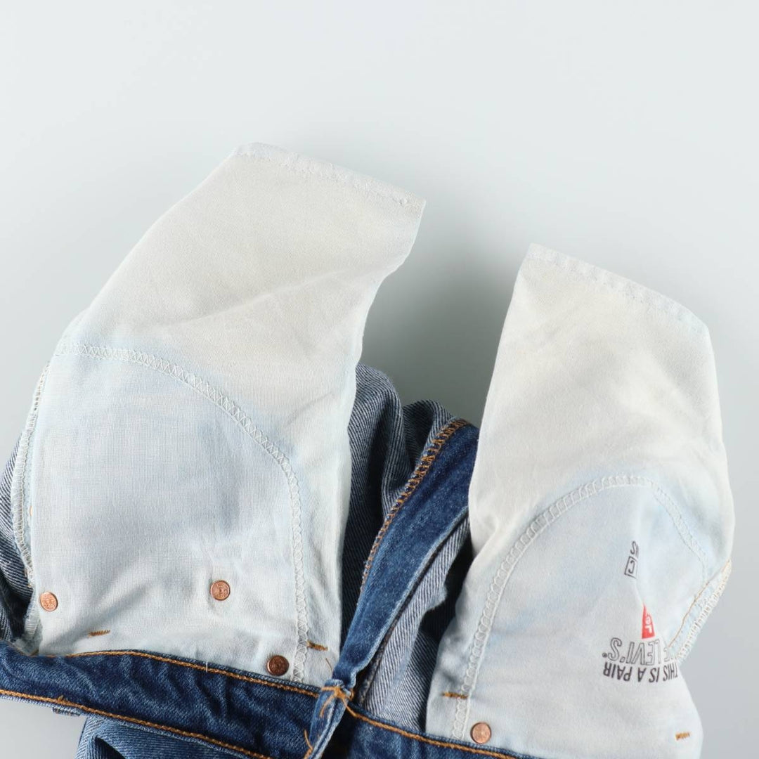 1990'S Levi's 00505-0216 Tapered Denim Pants, Made in USA, Men's W36 (approx.), Vintage cotton blue type Vintage Second Hand