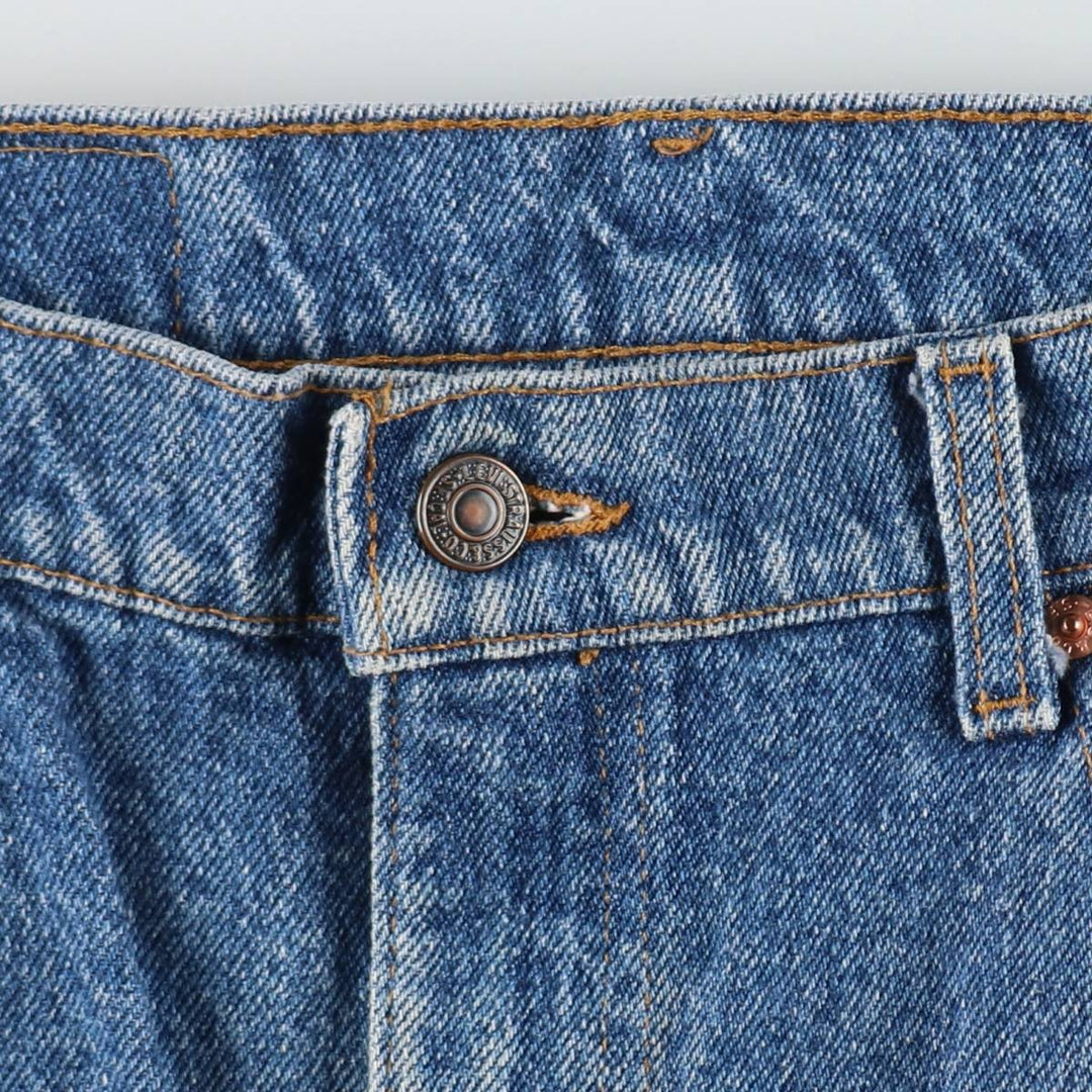 90'S Levi's 505-4891 Tapered Denim Pants, Made in USA, Men's, Size 36, Vintage cotton blue type Vintage Second Hand