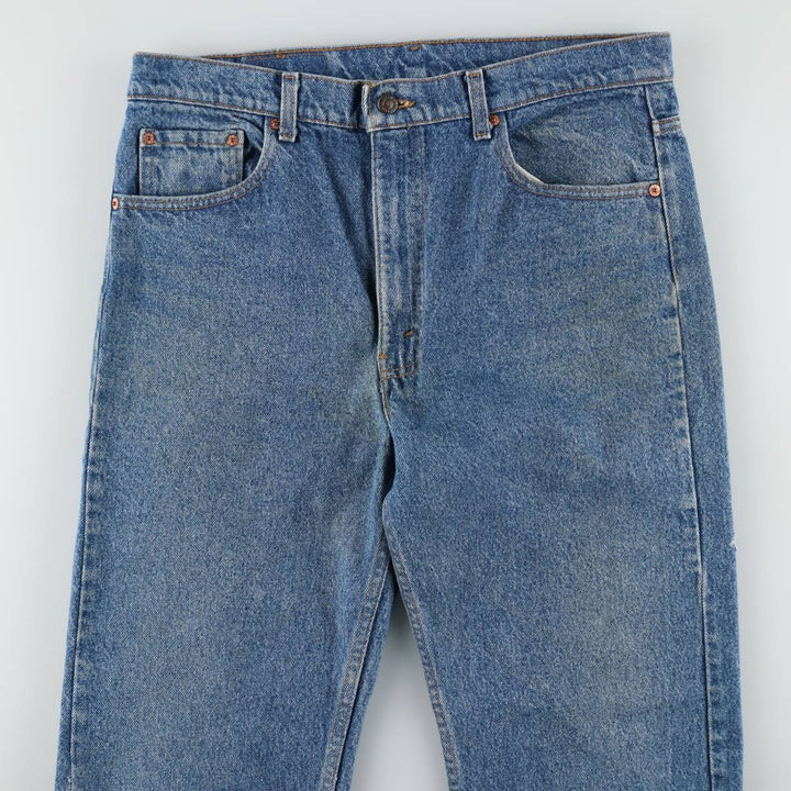 90'S Levi's 505-4891 Tapered Denim Pants, Made in USA, Men's, Size 36, Vintage cotton blue type Vintage Second Hand