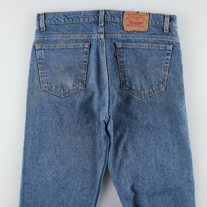 90'S Levi's 505-4891 Tapered Denim Pants, Made in USA, Men's, Size 36, Vintage cotton blue type Vintage Second Hand