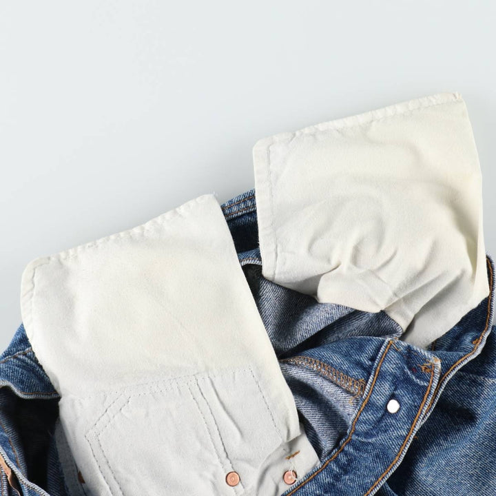 90'S Levi's 505-4891 Tapered Denim Pants, Made in USA, Men's, Size 36, Vintage cotton blue type Vintage Second Hand