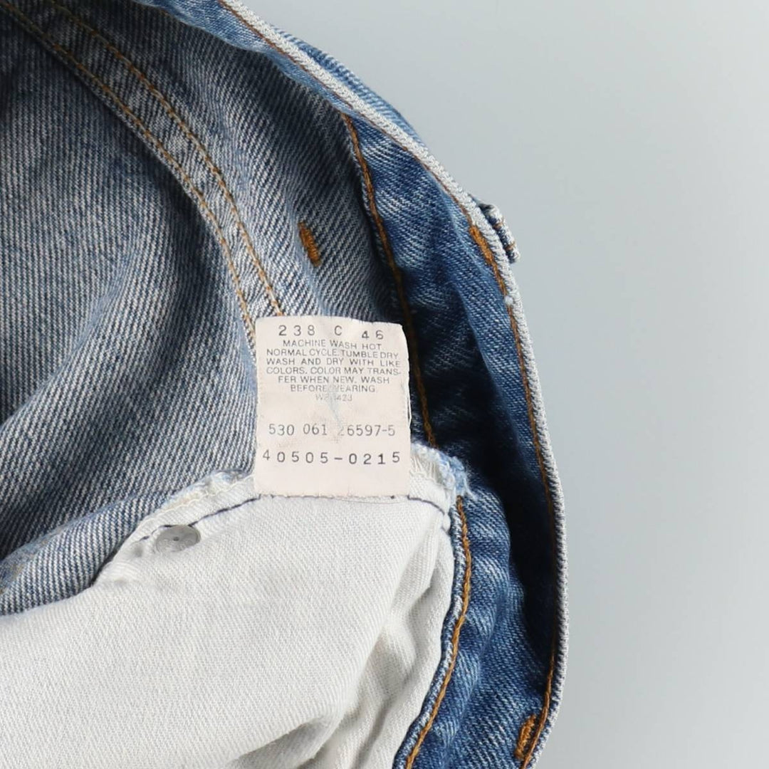 90'S Levi's 40505-0215 Orange Tab Tapered Denim Pants Made in USA Men's W34 Vintage cotton blue type Vintage Second Hand