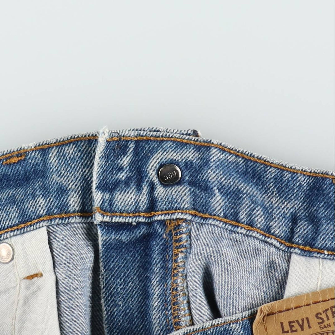 90'S Levi's 40505-0215 Orange Tab Tapered Denim Pants Made in USA Men's W34 Vintage cotton blue type Vintage Second Hand