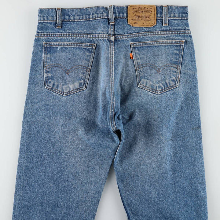 90'S Levi's 40505-0215 Orange Tab Tapered Denim Pants Made in USA Men's W34 Vintage cotton blue type Vintage Second Hand