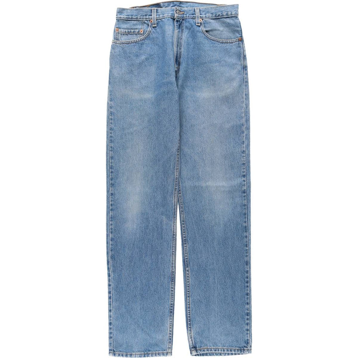 00'S Levi's 505 REGULAR FIT STRAIGHT LEG tapered denim pants made in USA men's w33 equivalent cotton blue type Vintage Second Hand