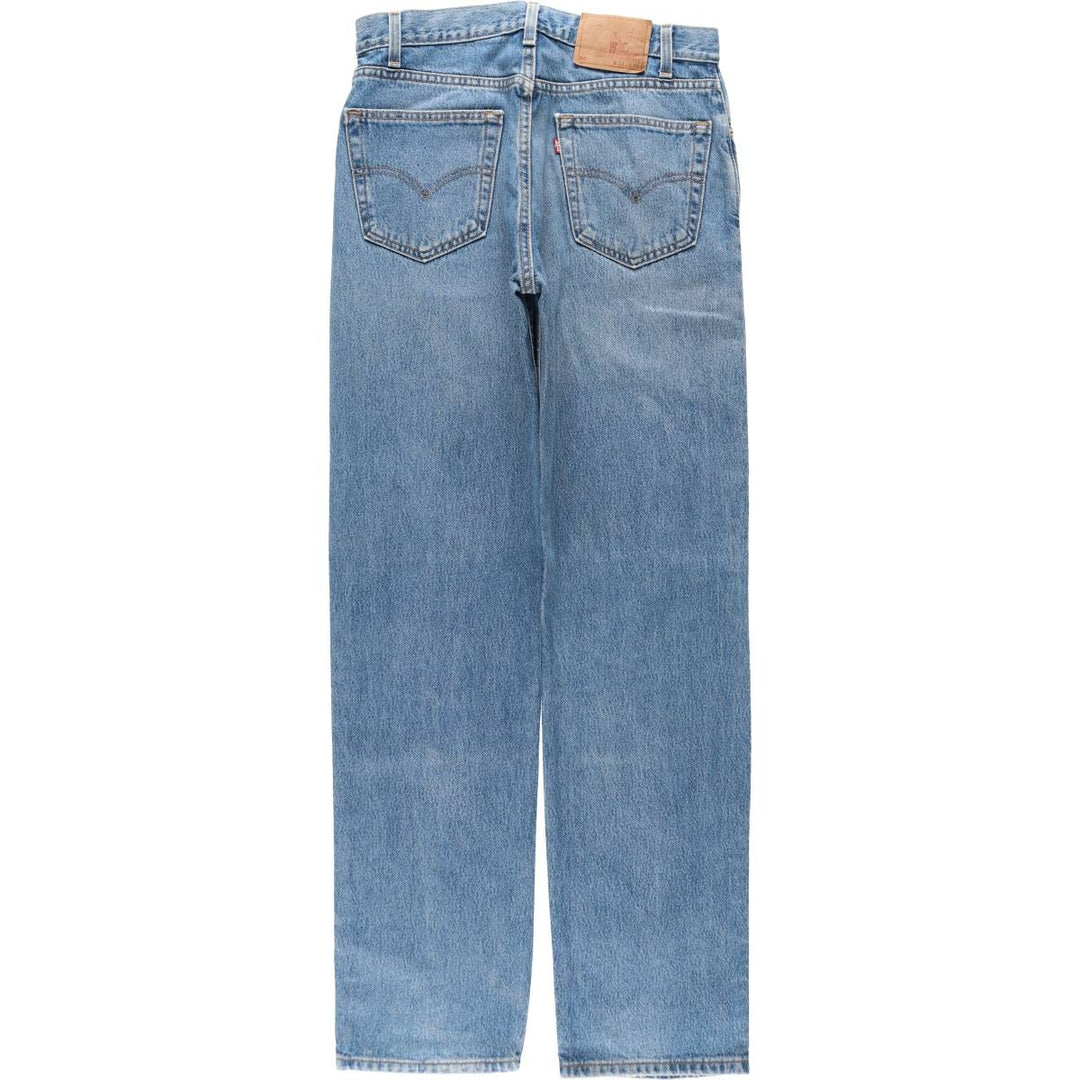 00'S Levi's 505 REGULAR FIT STRAIGHT LEG tapered denim pants made in USA men's w33 equivalent cotton blue type Vintage Second Hand