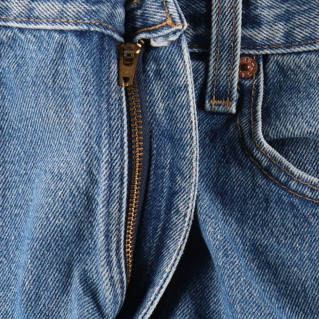 00'S Levi's 505 REGULAR FIT STRAIGHT LEG tapered denim pants made in USA men's w33 equivalent cotton blue type Vintage Second Hand