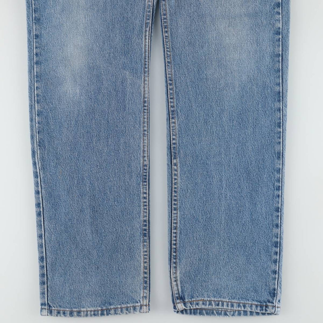 00'S Levi's 505 REGULAR FIT STRAIGHT LEG tapered denim pants made in USA men's w33 equivalent cotton blue type Vintage Second Hand