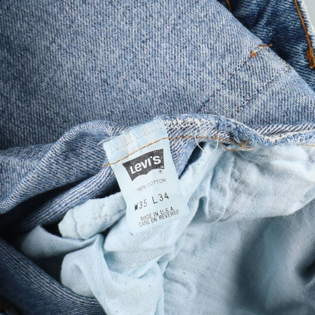 90'S Levi's 505-4891 Tapered Denim Pants Made in USA Men's W34 Vintage cotton blue type Vintage Second Hand