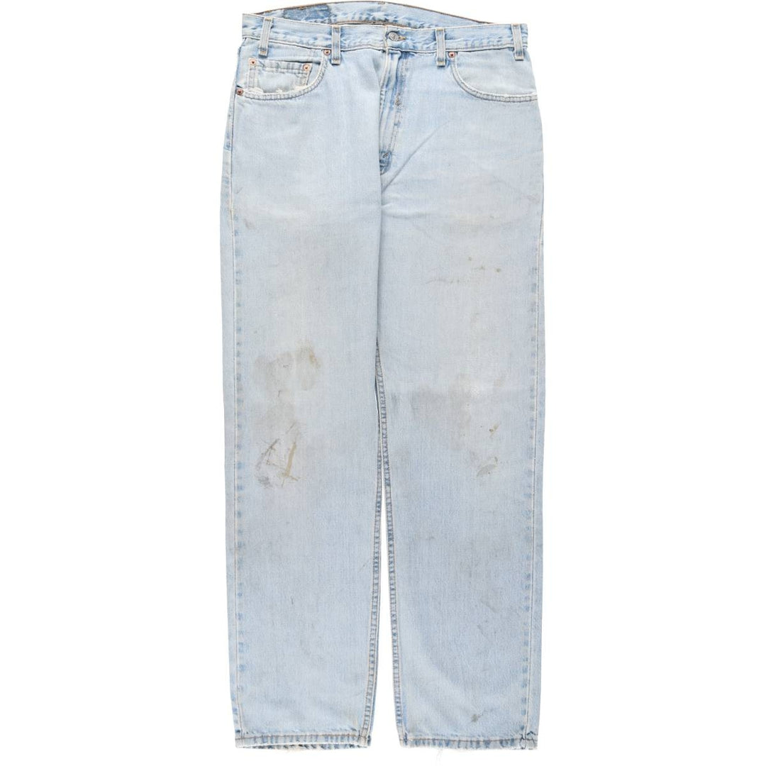 00'S Levi's 505 REGULAR FIT STRAIGHT LEG tapered denim pants made in USA, men's w35 equivalent cotton blue type Vintage Second Hand